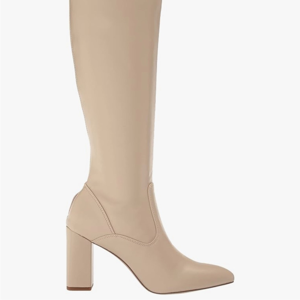 Franco Sarto Knee High Boots with Chunky Block Heel WC